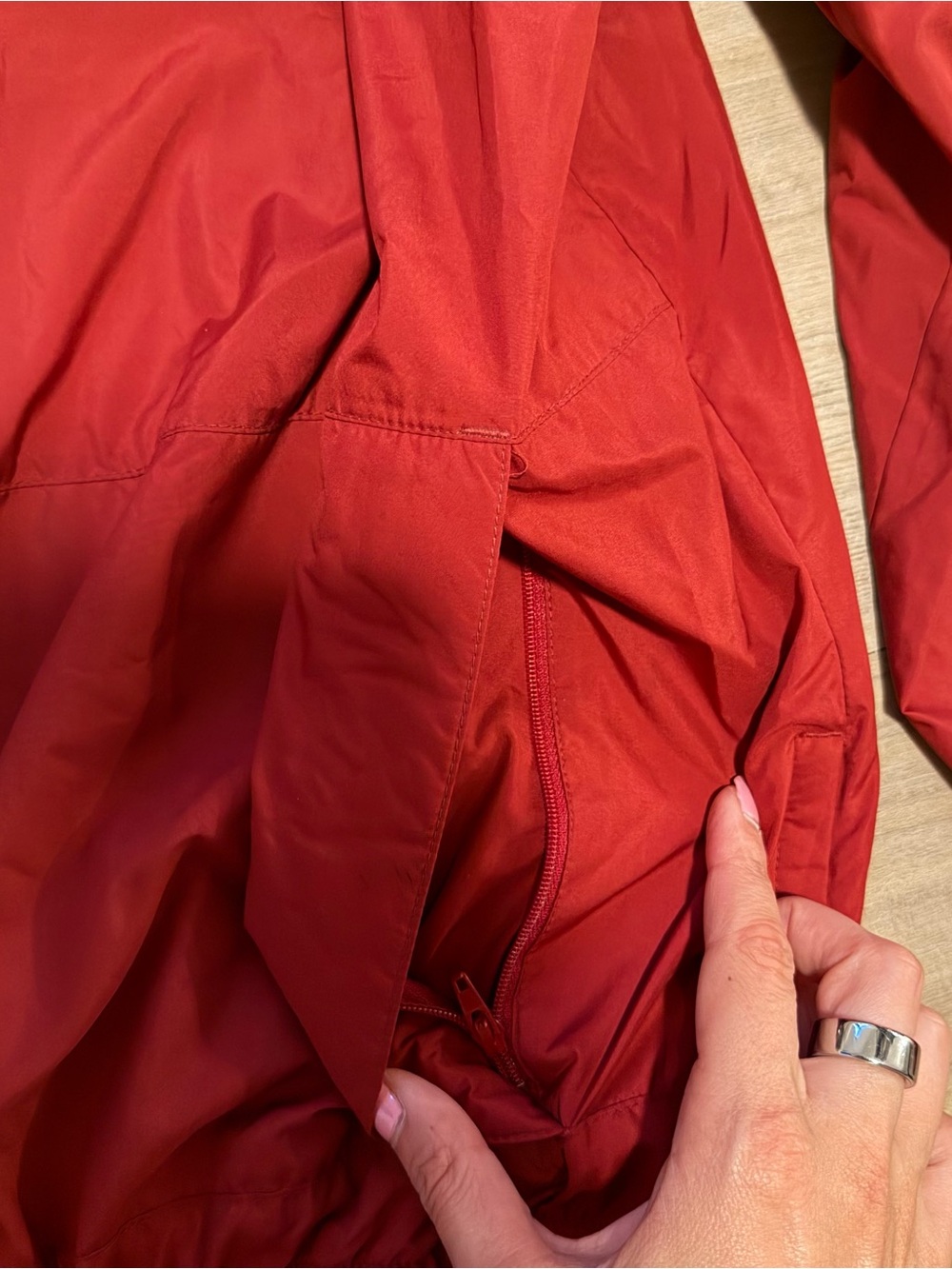 Performance Red Half-Zip Pullover Jacket - Picture 3 of 4